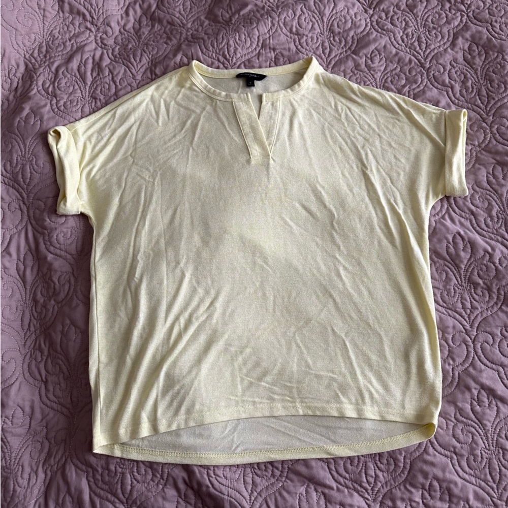 Yellow Banana Republic Short Sleeve Top